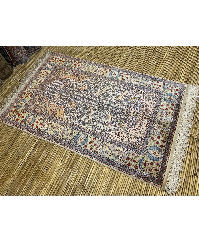 Handmade Turkish Kayseri  Original Silk Carpet – FREE SHIPPING..!